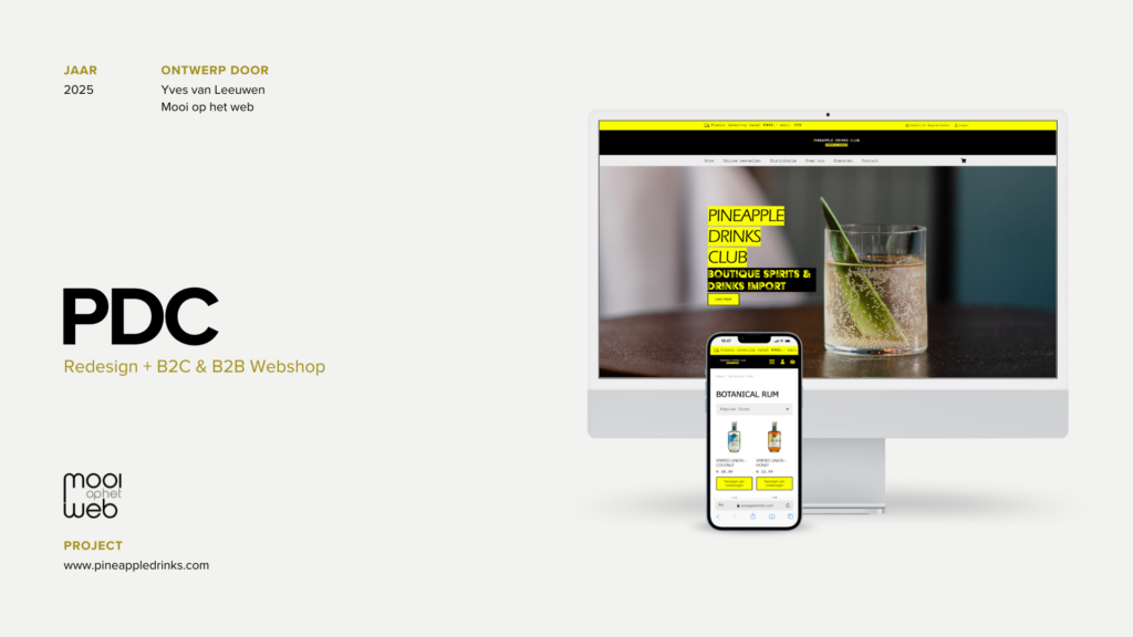 Porfolio Mooi op het web Website PDC